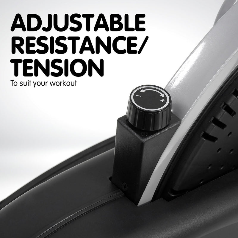 Danoz Fitness - Powertrain 6-in-1 Elliptical Cross Trainer Bike with Weights and Twist Disc