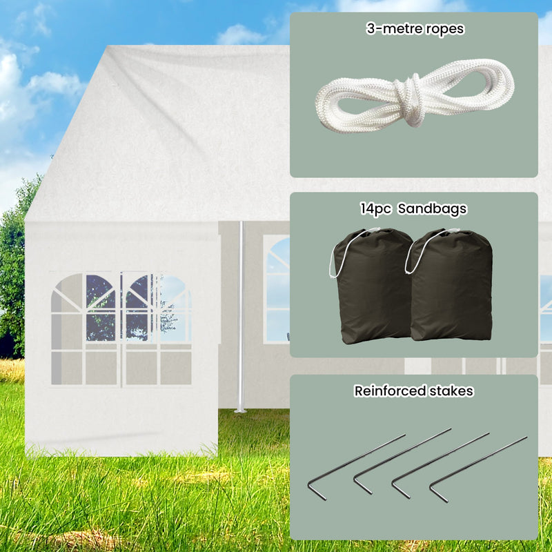 Danoz Outdoors - Wallaroo 12m x 6m outdoor event marquee carport tent - Free Postage