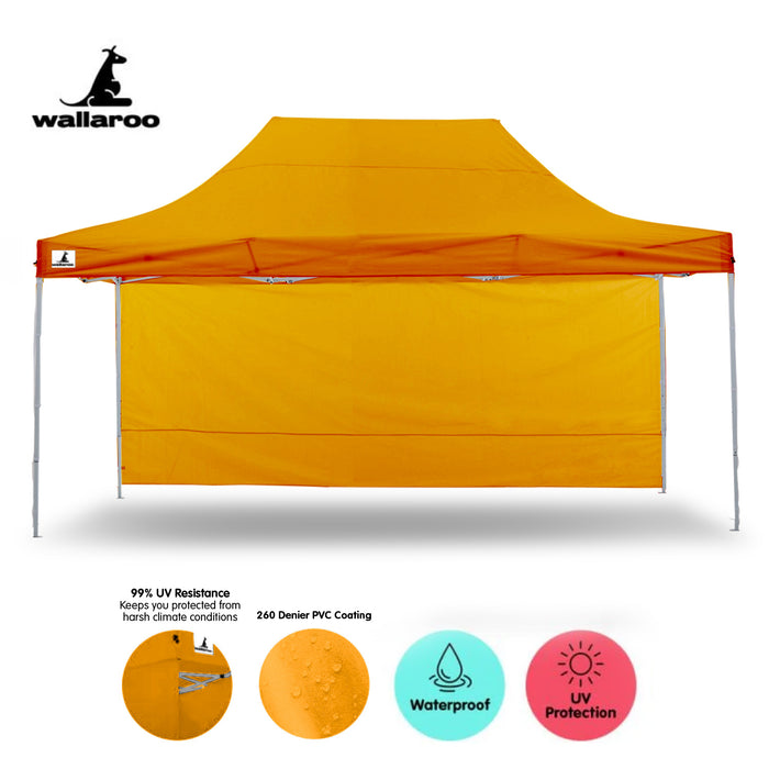 Danoz Outdoors - Wallaroo Gazebo Tent Marquee 3x4.5m PopUp Outdoor Orange