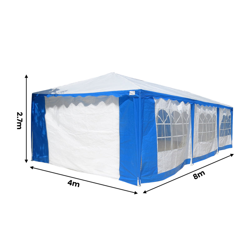 Danoz Outdoors - Wallaroo 4x8 Outdoor Event Wedding Marquee Tent Blue