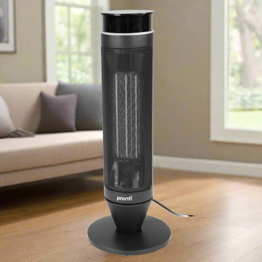 Pronti Electric Tower Heater 2000W Remote Portable - Black