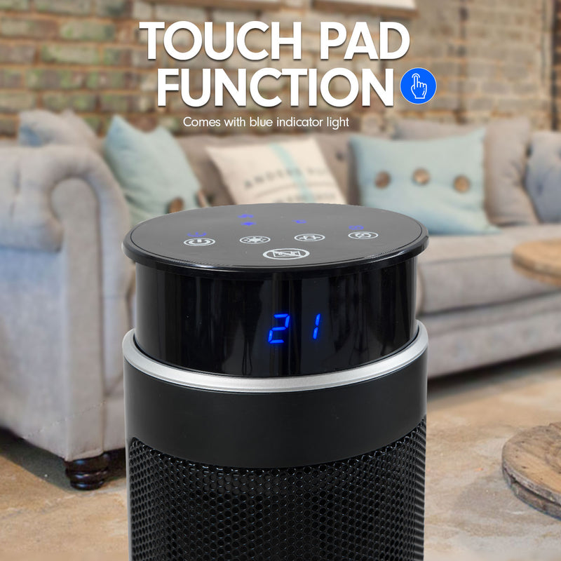 Stay warm and cozy all winter long with Danoz Direct - Pronti Electric Tower Heater. Its 2000W ceramic heating element provides efficient warmth