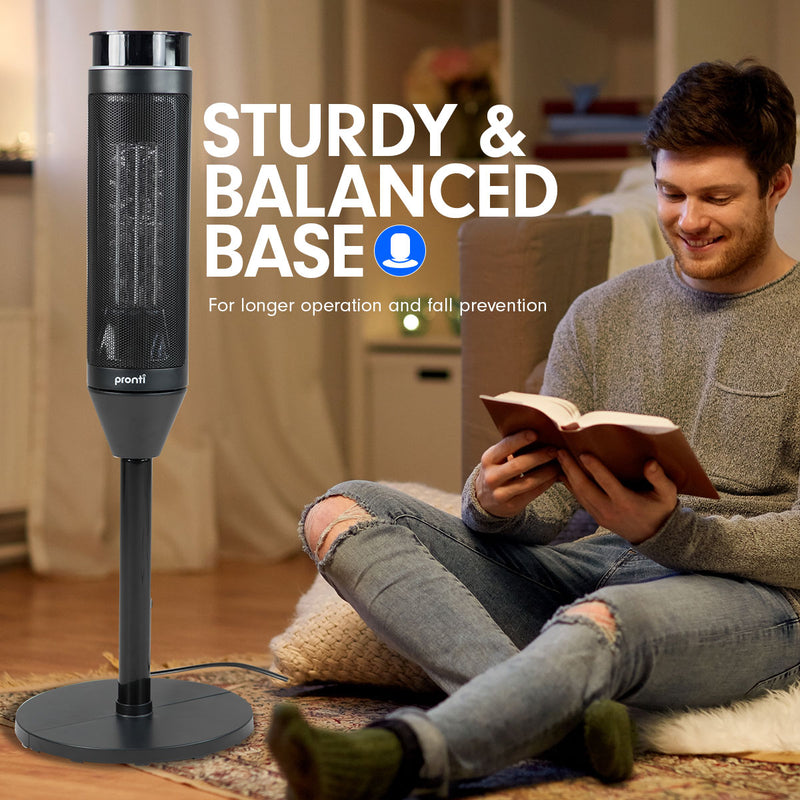 Stay warm and cozy all winter long with Danoz Direct - Pronti Electric Tower Heater. Its 2000W ceramic heating element provides efficient warmth