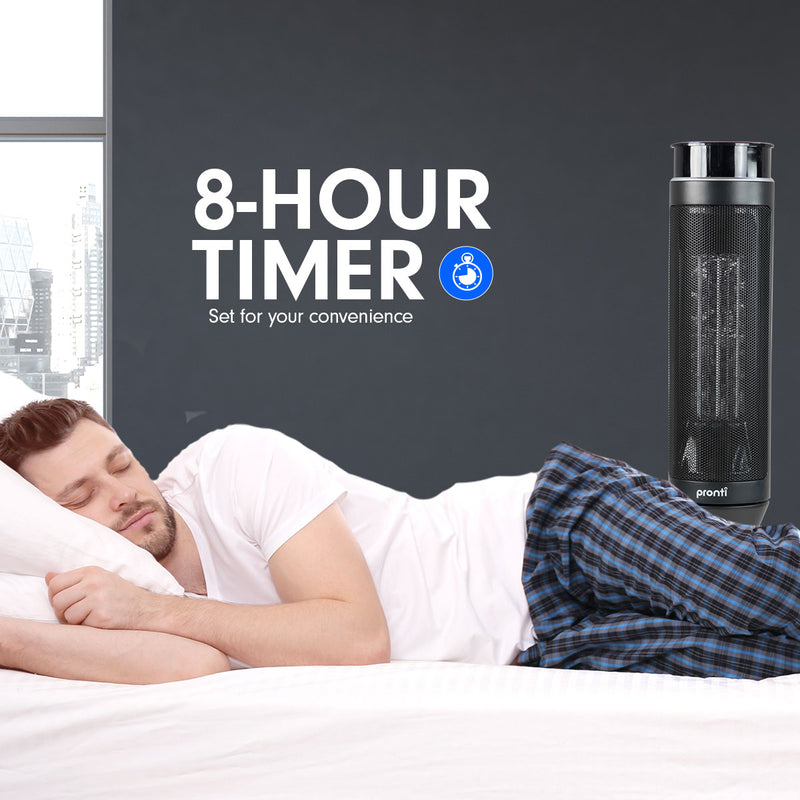 Stay warm and cozy all winter long with Danoz Direct - Pronti Electric Tower Heater. Its 2000W ceramic heating element provides efficient warmth