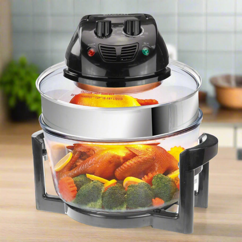 Danoz Direct - Pronti 17L Family Turbo Convection Oven Broiler Cooker - A18 Black