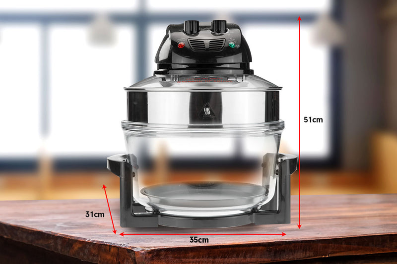 Danoz Direct - Pronti 17L Family Turbo Convection Oven Broiler Cooker - A18 Black