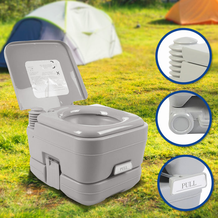 Danoz Direct Camping ⛺ Wallaroo 10L Camping Portable Toilet