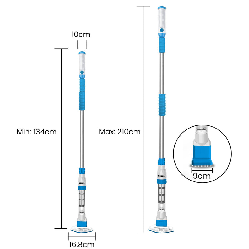 Danoz Pools 🏊 Aquajack 127 Portable Rechargeable Spa and Pool Vacuum Cleaner