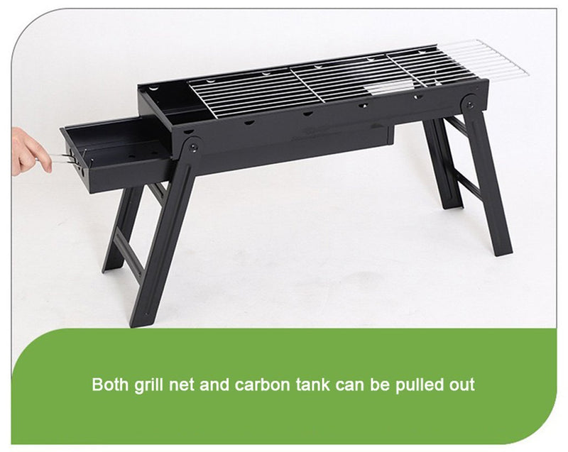 Danoz Cooking 🥘 Foldable Portable BBQ Charcoal Grill Barbecue Camping Hibachi Picnic Large