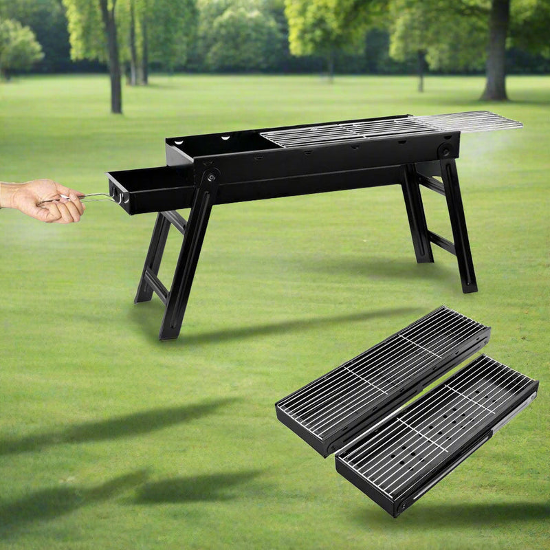 Danoz Outdoors - Foldable Portable BBQ Charcoal Grill Barbecue Camping Hibachi Picnic small
