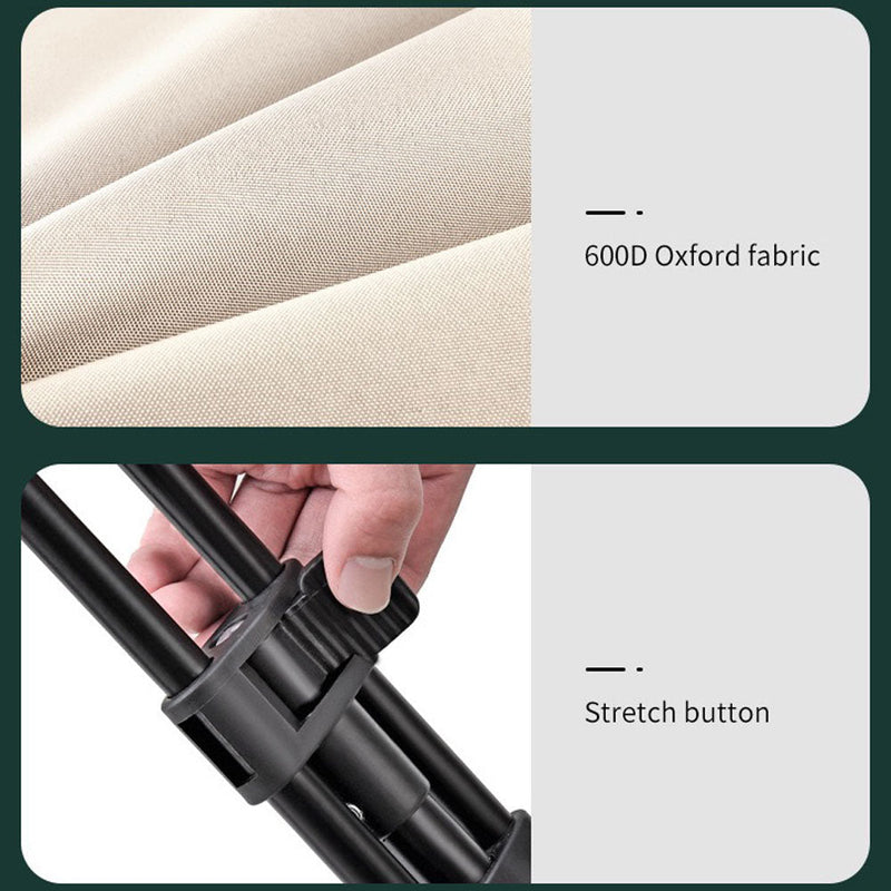 Danoz Direct - 5 Inch Wheel Black Folding Beach Wagon Cart Trolley Garden Outdoor Picnic Camping Sports Market Collapsible Shop