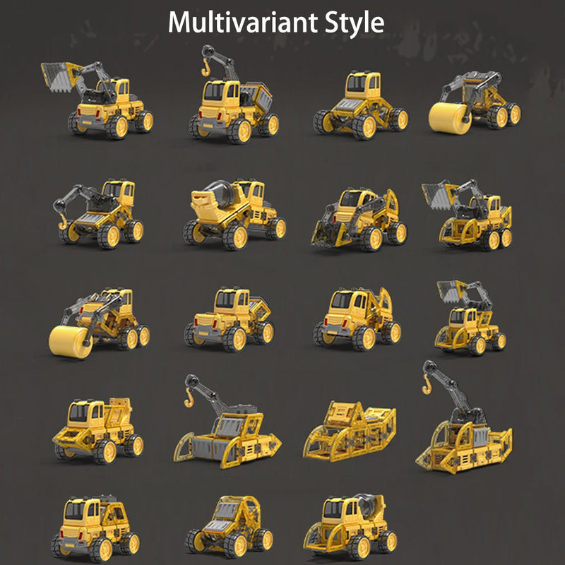 Danoz Xmas🎅 DanBaoLe Magnetic Truck DIY Assembly Eneineering Vehicle with Music Lights Christmas Gift