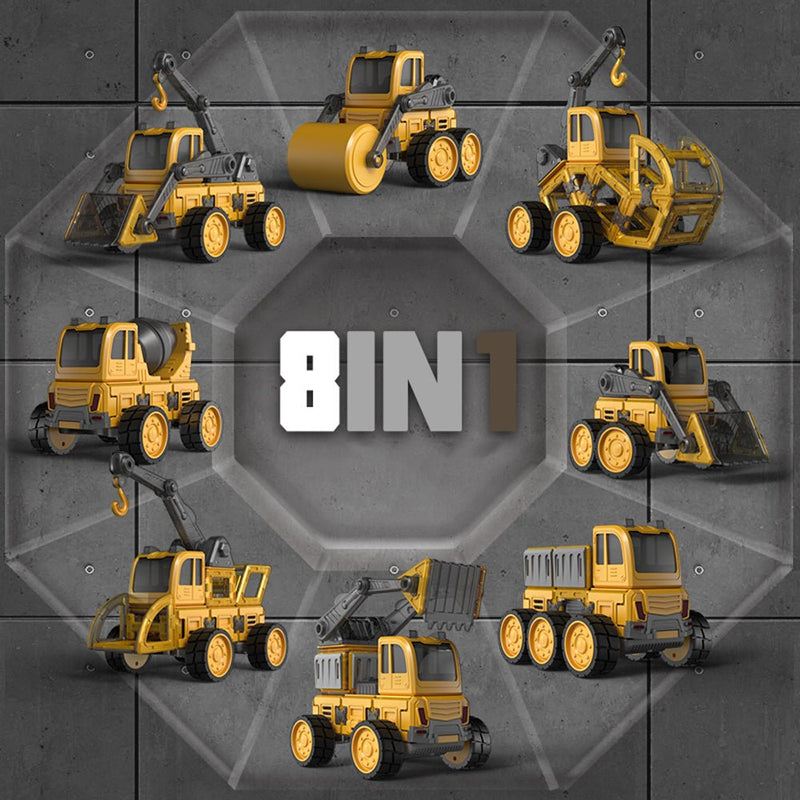 Danoz Xmas🎅 DanBaoLe Magnetic Truck DIY Assembly Eneineering Vehicle with Music Lights Christmas Gift