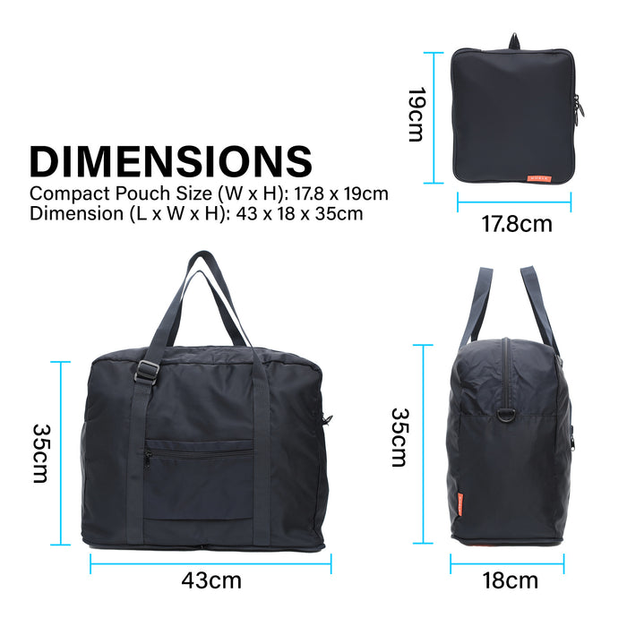 Danoz Fashion - KOELE - Shopper Bag Travel Duffle Bag Foldable Laptop Luggage Nylon KO-BOSTON NAVY