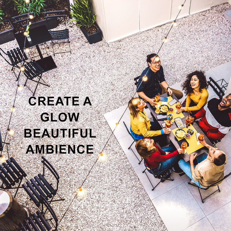 Danoz Xmas🎅 Festoon String Lights 10 Bulbs 14M Fairy LED Waterproof Outdoor Christmas Party