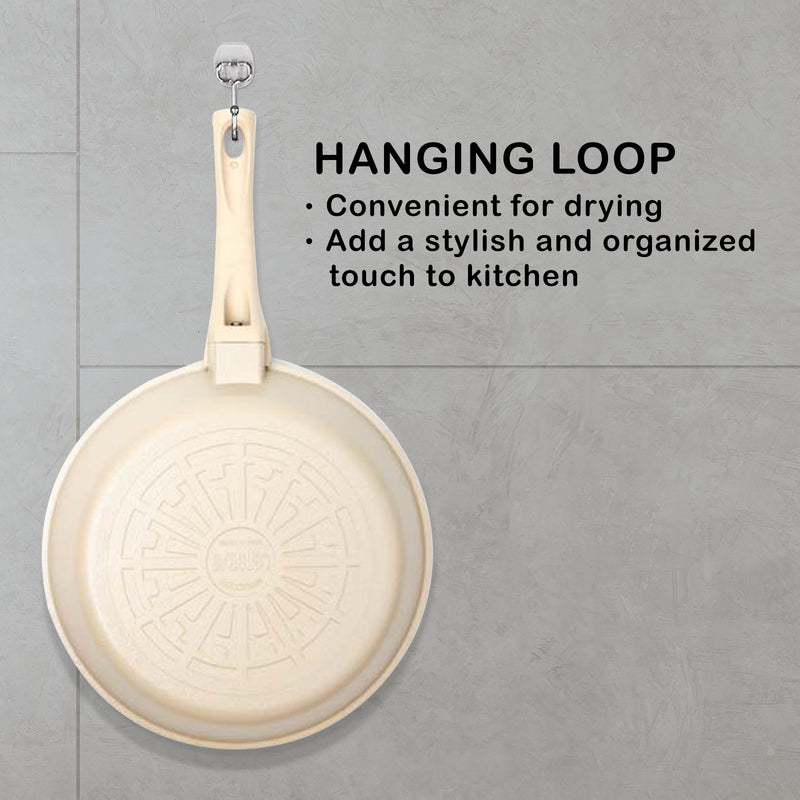 Danoz Cooking - Giorno Felice IH Wok Pan 28cm Ceramic Non-Stick Stir Frypan Induction