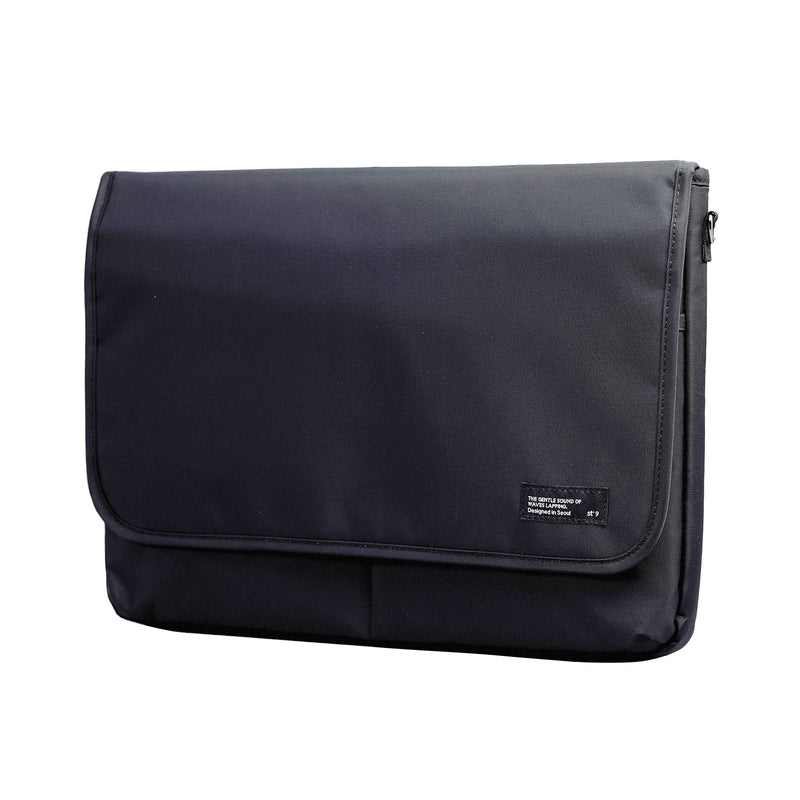 Danoz Direct - 15.6/16 inch Laptop Sleeve Padded Shoulder Bag Travel Carry Case LATO BLACK