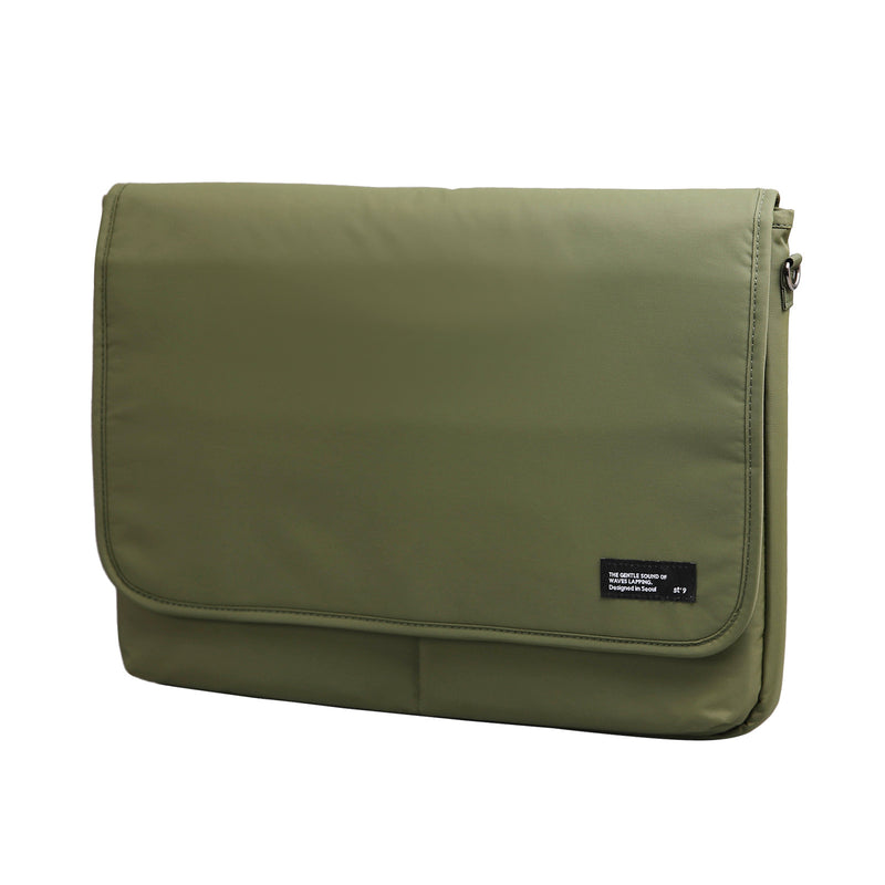 Danoz Direct - 15.6/16 inch Laptop Sleeve Padded Shoulder Bag Travel Carry Case LATO KHAKI