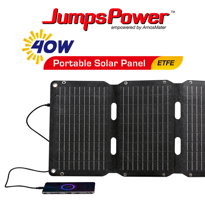 Danoz Camping ⛺40W Solar Panel Portable Charger JumpsPower Power Generator Foldable