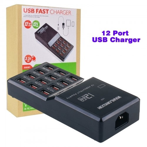 Charge multiple devices at once with Danoz Direct - 12-Port 60W USB Charge Station.