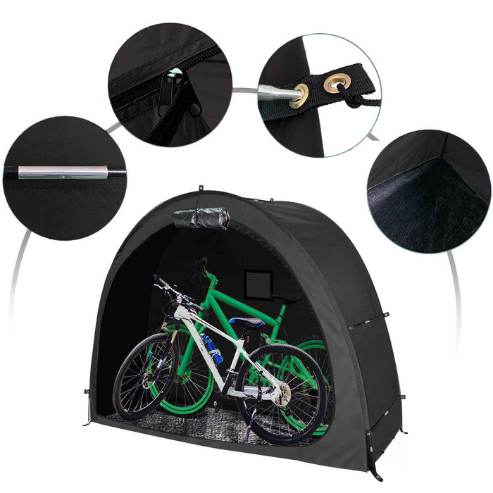 Danoz Camping - Bike Cover Storage Tent Durable Waterproof Anti-Dust Foldable Outdoor Tools Storage Shed - Incl. Delivery