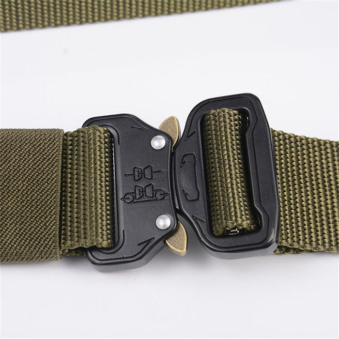 Mountgear Multifunctional Men's Outdoor Tactical Belt Outside Military Training Belt Green