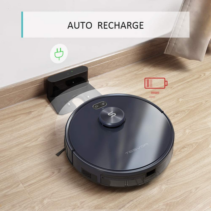 Danoz Direct - Tesvor S6+ Robot Vacuum Cleaner Mop 2700Pa With Laser Navigation and App controlled