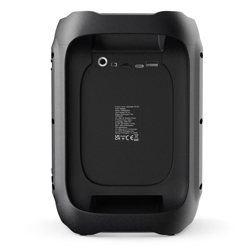 Danoz Direct - Majority PS100 - Party Speaker 40w Bluetooth Karaoke-DJ-Party-PA System - Black