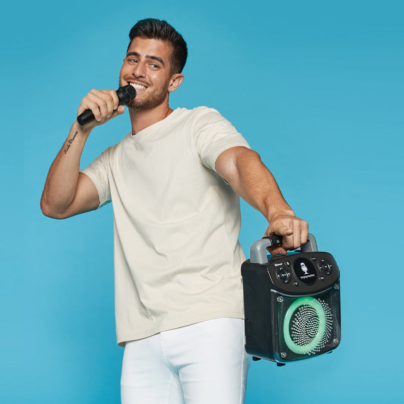 Danoz Direct - Singing Machine Mini Sparkle Bluetooth Karaoke Speaker