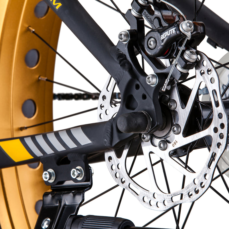 Danoz Sports and Fitness 🚴‍♂️🏋️ Trinx Tiger T106 Fat Bike Shimano 7 Speed Bicycle Orange