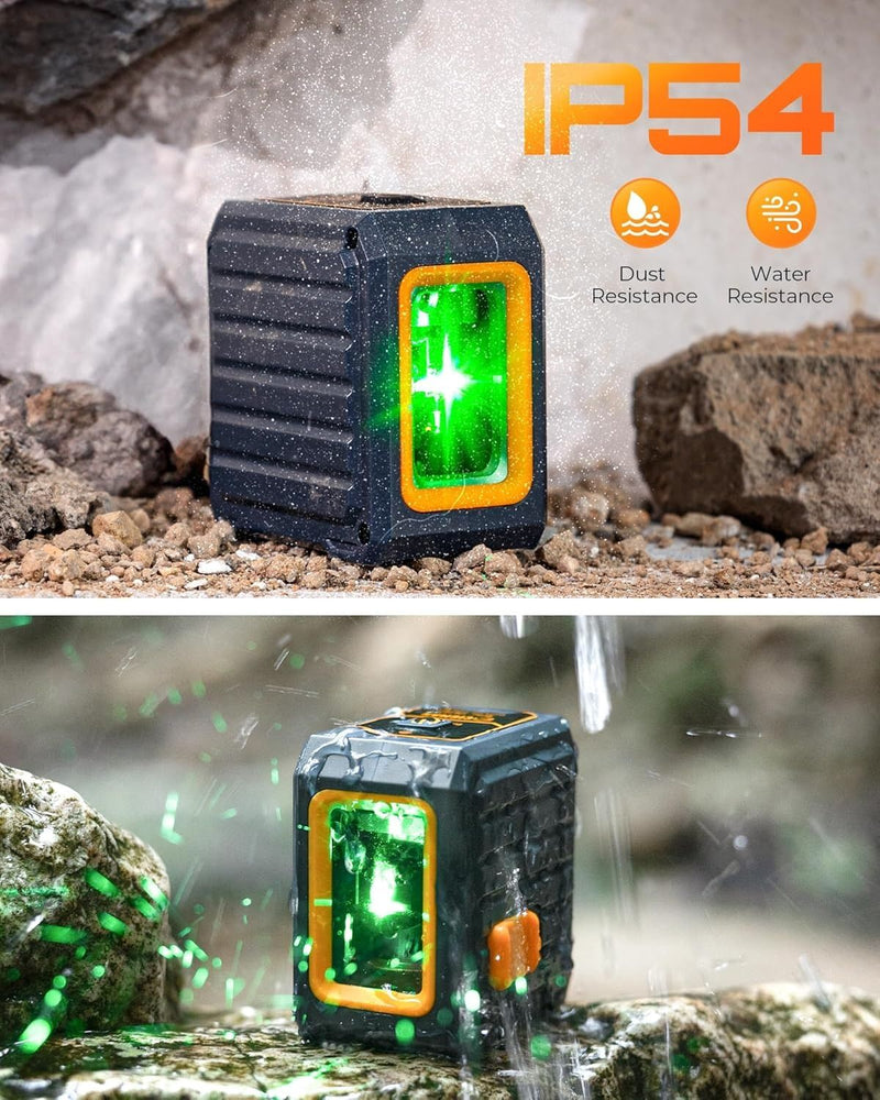 🔧 Danoz ToolSmart | CIGMAN Green Laser Level | 100ft Self-Leveling | ±0.3mm Accuracy | Magnetic Bracket | DIY & Home Reno