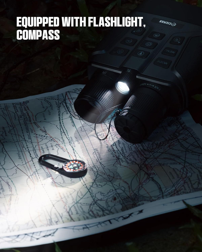 🔭 Danoz NightSmart | CIGMAN 4K Night Vision Binoculars | 58MP | 600m Range | 3.99" HD Display | 5000mAh | IP65 | 32GB Included