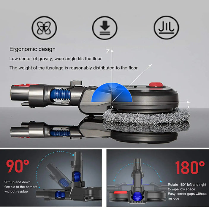 Superior Mop & Vacuum Tool for Dyson V7, V8, V10, V11 & V15 Vacuum Cleaners, From Danoz Direct