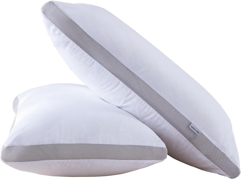 Danoz Beddings - Bamboo Cooling Pillows - 2 Pack - Luxury Plush Down-Like pillows - Super Deal!