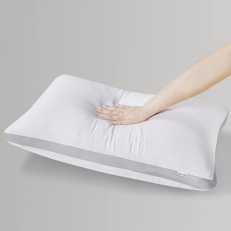 Danoz Beddings - Bamboo Cooling Pillows - 2 Pack - Luxury Plush Down-Like pillows - Super Deal!