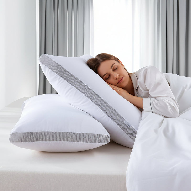 Danoz Beddings - Bamboo Cooling Pillows - 2 Pack - Luxury Plush Down-Like pillows - Super Deal!