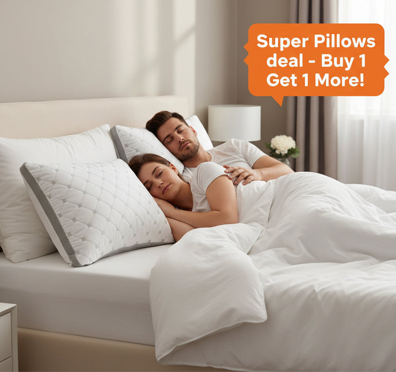 Danoz Pillows - Gioia Casa Premium Bamboo Cooling, Buy 1 Get 1 More! Plush Down-Like Pillows - with Free 2 Quilted Pillow Protectors