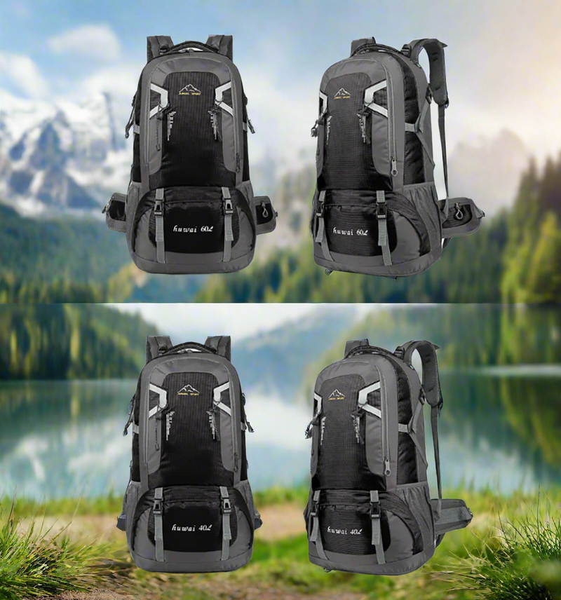 Danoz Camping⛺40L Waterproof Outdoor Hiking Backpack Camping Outdoor Trekking Bag(Black)