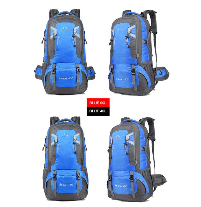 Danoz Camping - 60L Waterproof Outdoor Hiking Backpack Camping Outdoor Trekking Bag(Blue)