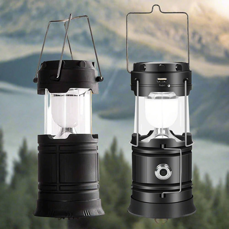 Danoz Camping⛺ LED Camping Lamp Solar Powered Rechargeable USB Torch Waterproof Emergency Light Lantern