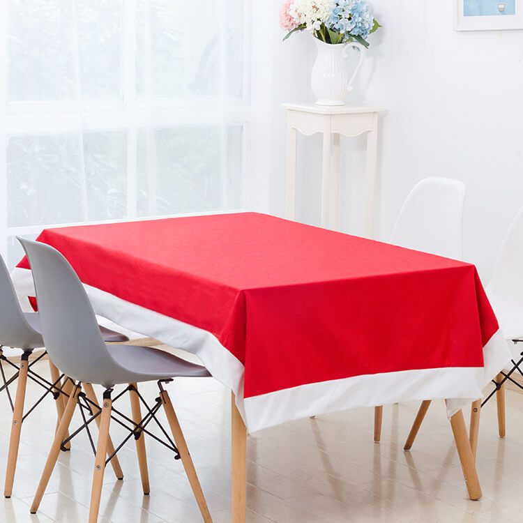 Danoz Xmas🎅 Christmas Chair Covers Tablecloth Runner Decoration Xmas Dinner Party Santa Gift, Table Cloth (130x180 cm)