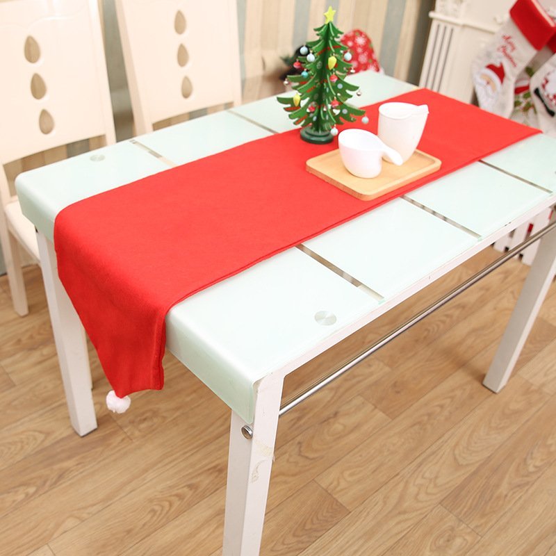Danoz Xmas🎅 Christmas Chair Covers Tablecloth Runner Decoration Xmas Dinner Party Santa Gift, Table Cloth (130x180 cm)