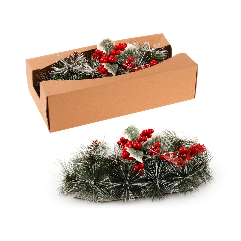 Danoz Xmas🎅 Christmas Floral Table Arrangements Red Berries Pine Cones Flowers Decorations, Large