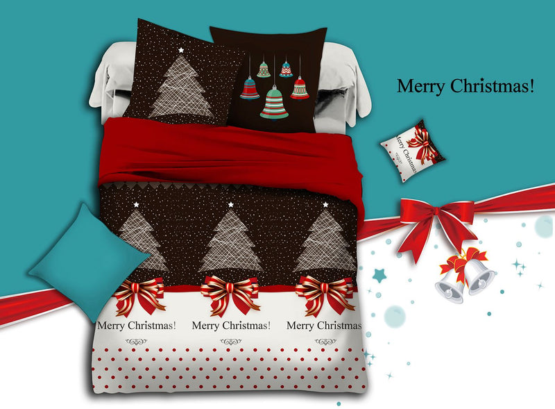 Danoz Xmas - Merry King Single Size Christmas Quilt/Duvet Cover Set