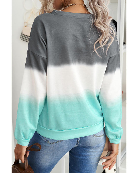 Azura Exchange Color Block Tie Dye Sweatshirt - 2XL