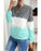 Azura Exchange Color Block Tie Dye Sweatshirt - M