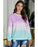 Azura Exchange Color Block Tie Dye Pullover Sweatshirt - S