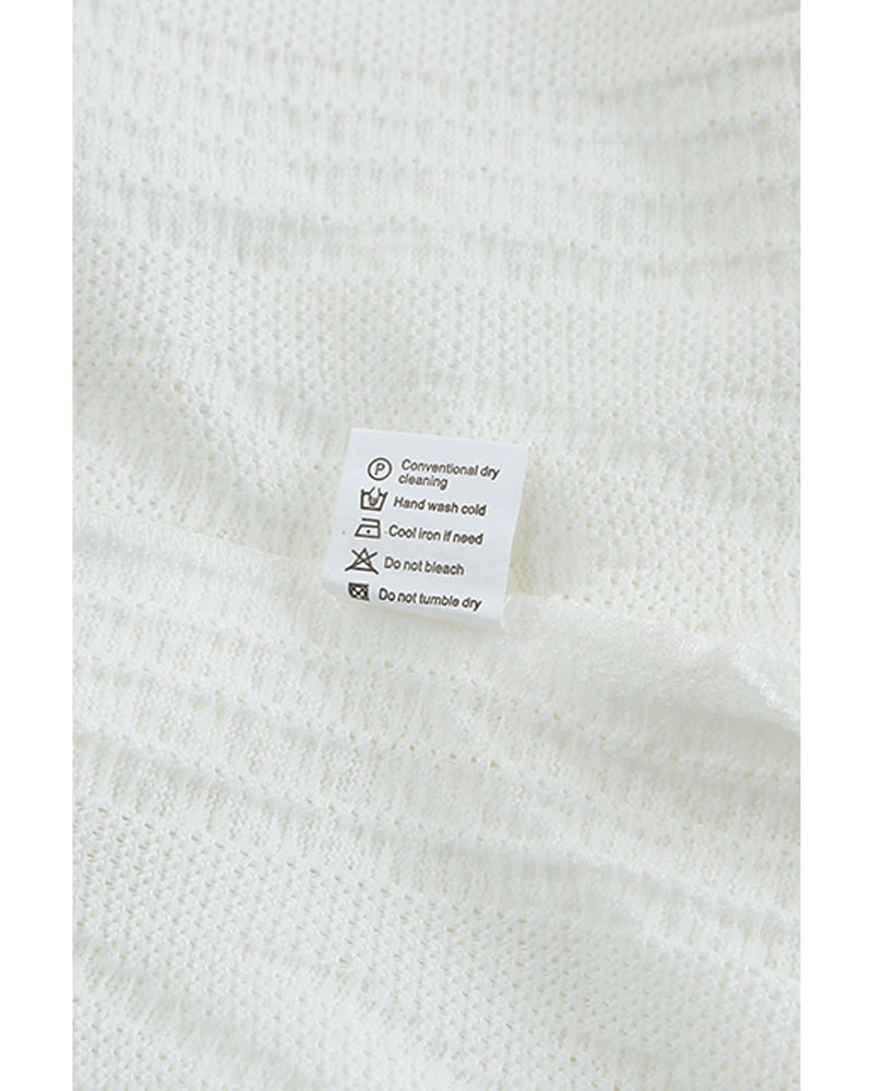 Azura Exchange Textured Cowl Neck Sweatshirt - S