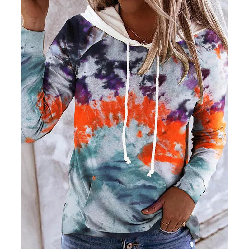 Danoz Direct - Azura Exchange Tie Dye Drawstring Hoodie with Kangaroo Pocket - S