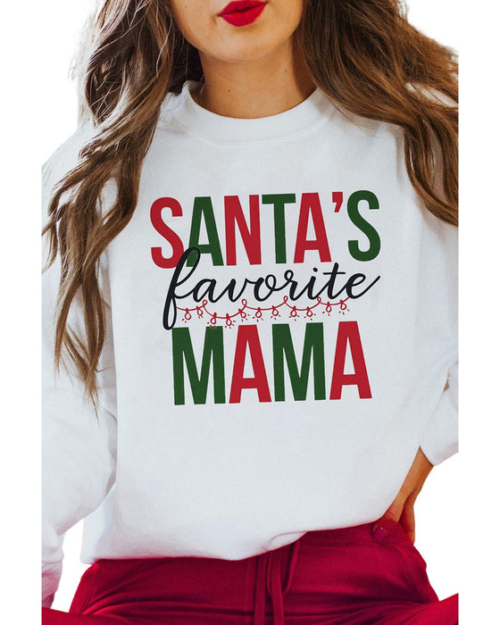 Azura Exchange Favorite Mama Long Sleeve Sweatshirt - L